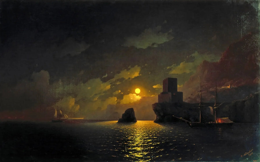 Rysk eskader vid Sebastopols hamn - Ivan Aivazovskij