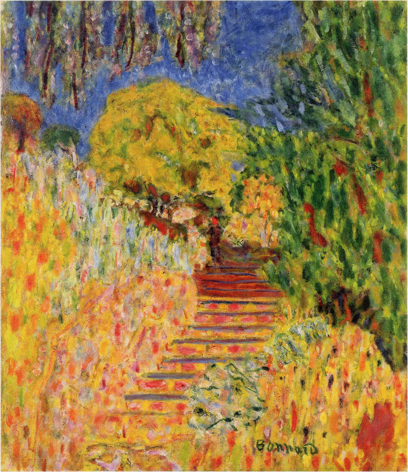 Trappor med Mimosa - Pierre Bonnard