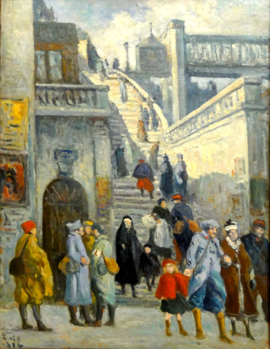 Trappor från Rue de l'Alsace - Maximilien Luce