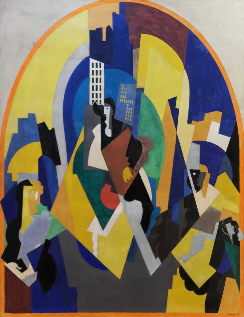 Rytmiskt utrymme enligt plan - Albert Gleizes