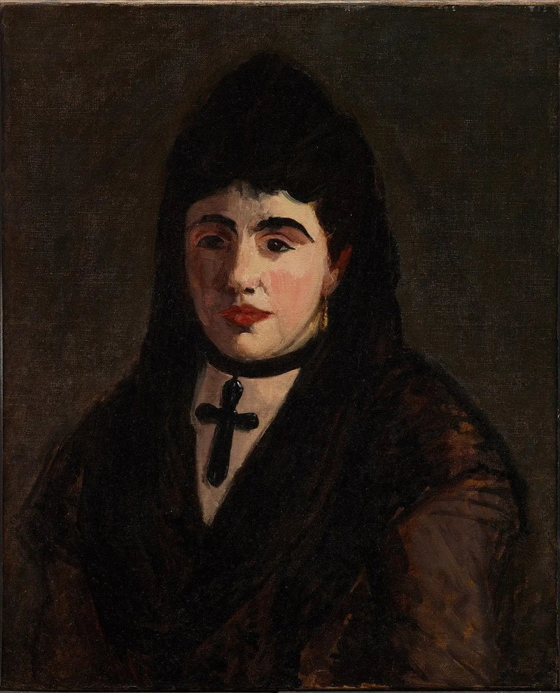 Spanjorska vid Svarta korset - Édouard Manet