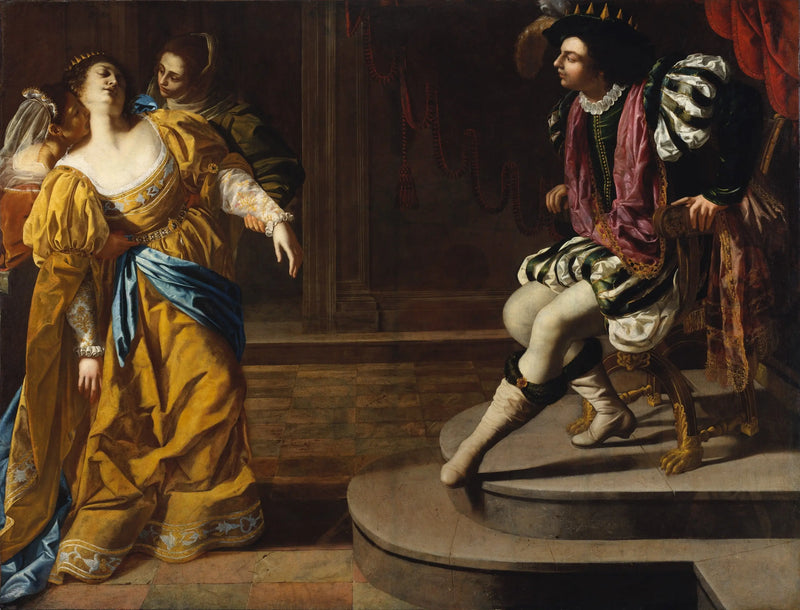 Esther och Assuérus - Artemisia Gentileschi