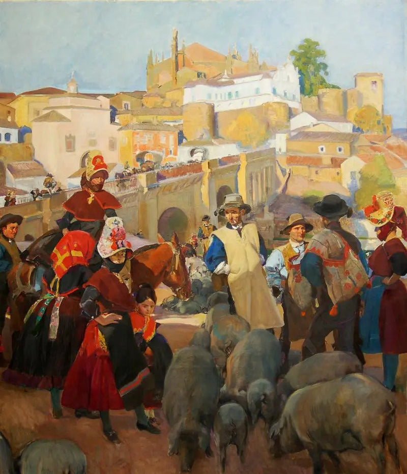 Extremadura, Marknaden - Joaquín Sorolla