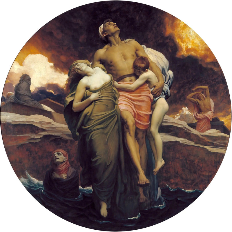 Och havet gav de döda som var i det - Frederic Leighton