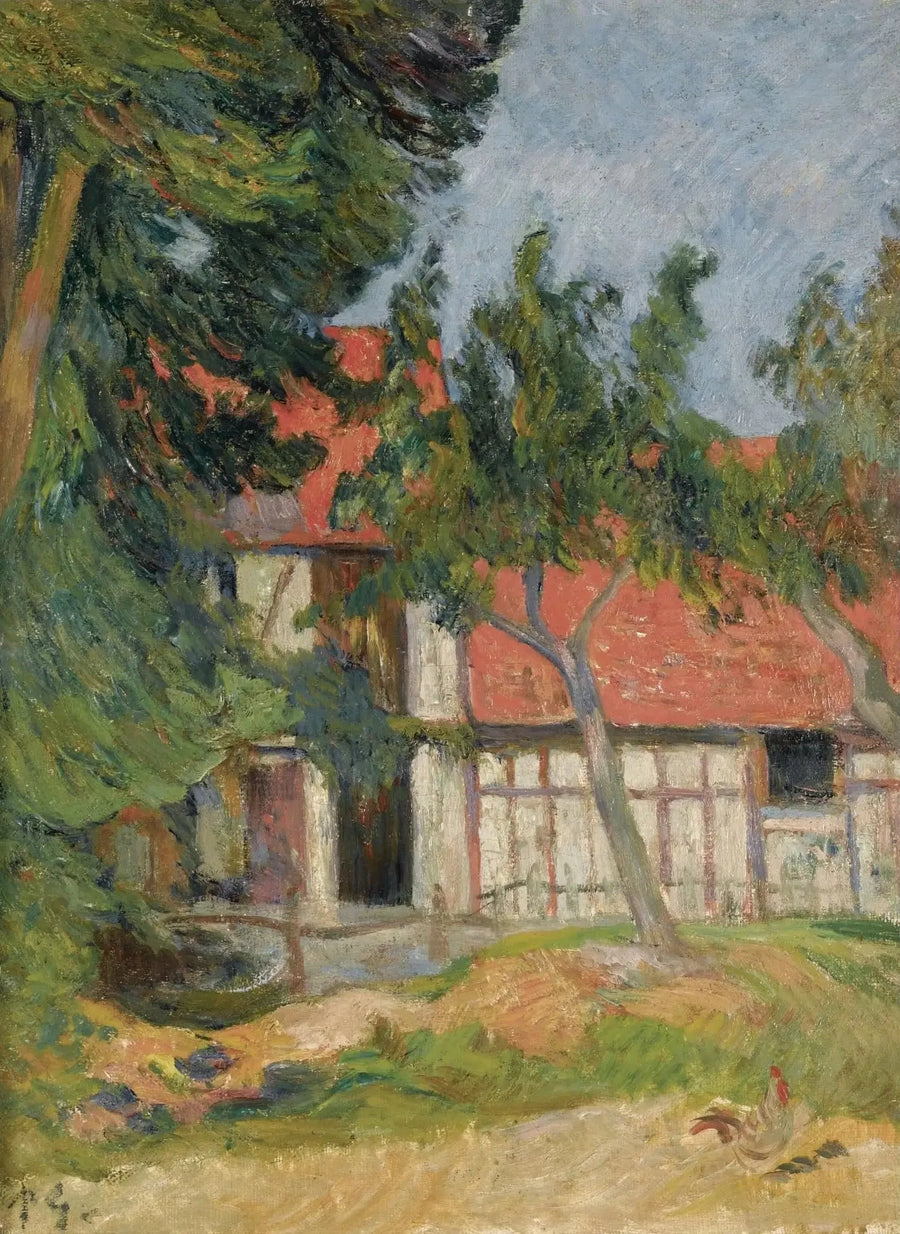 Stall nära Dieppe I, eller Stuga i Normandie II - Paul Gauguin