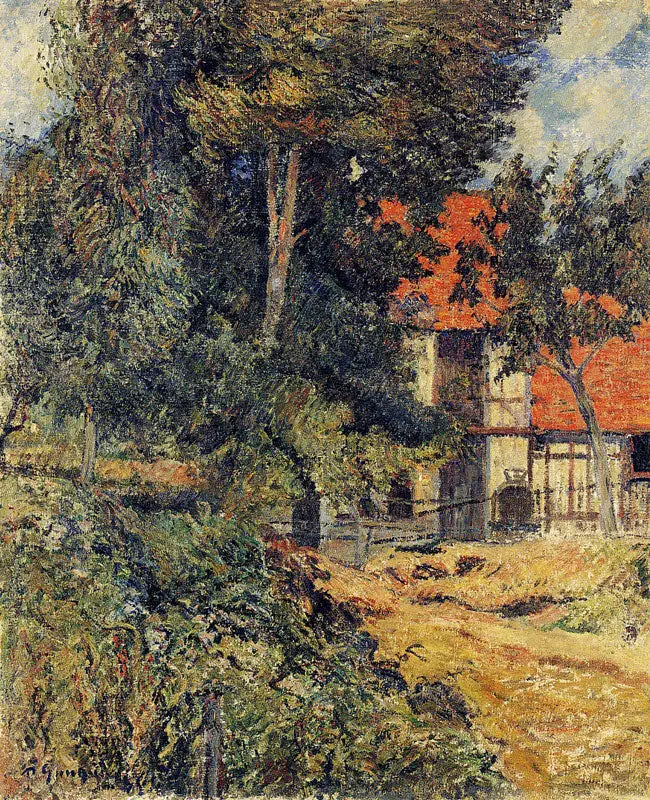 Stall nära Dieppe II, eller Stuga i Normandie I - Paul Gauguin