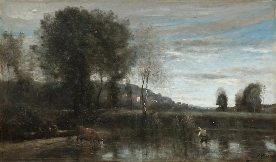 Våtmark i Ville-d'Avray - Jean-Baptiste Camille Corot