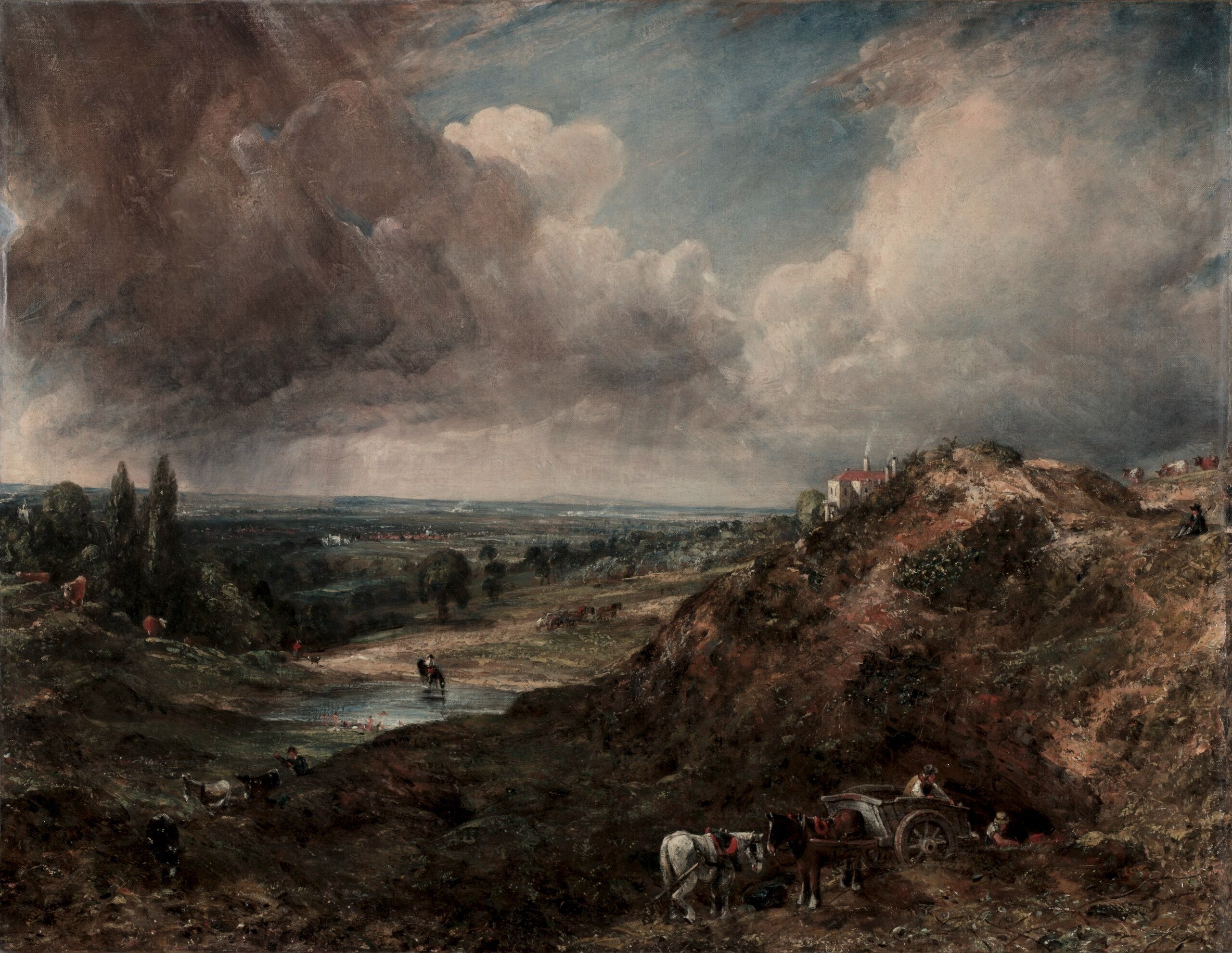 Branch Hill-sjön, Hampstead - John Constable