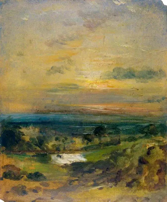 Branch Hill-sjön, kväll - John Constable