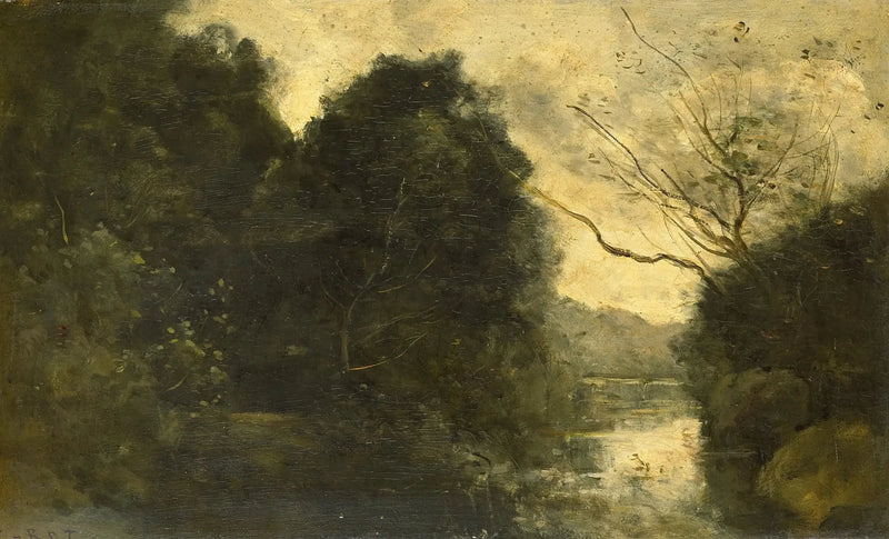 Skogssjö - Jean-Baptiste Camille Corot