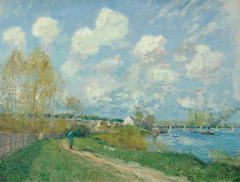 Sommar i Bougival - Alfred Sisley