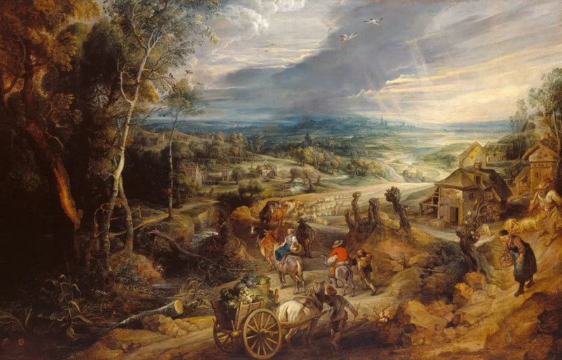 Sommar: bönderna går till marknaden - Peter Paul Rubens