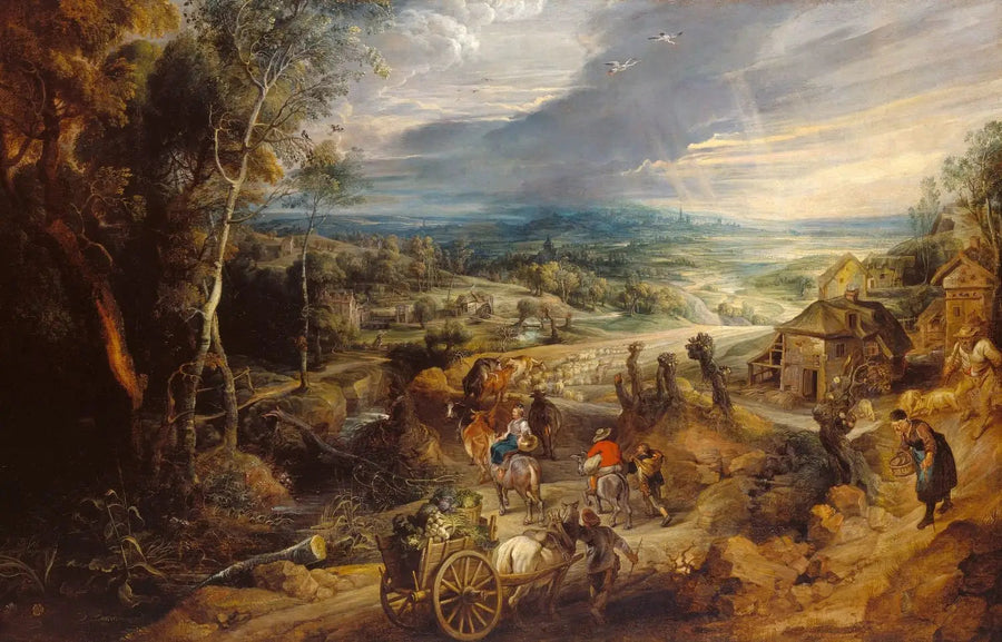 Sommar: bönderna går till marknaden - Peter Paul Rubens