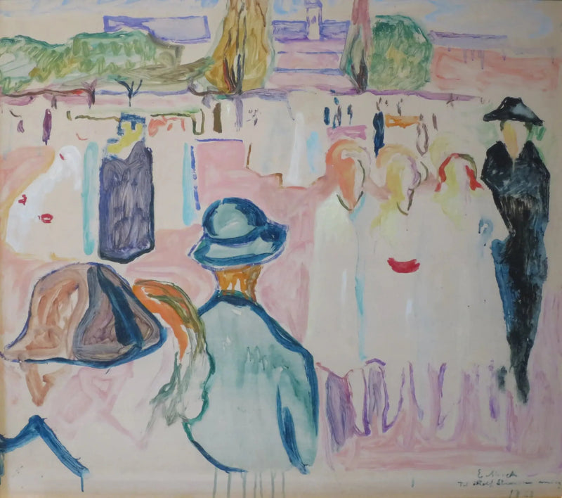 Sommar på Karl Johan - Edvard Munch