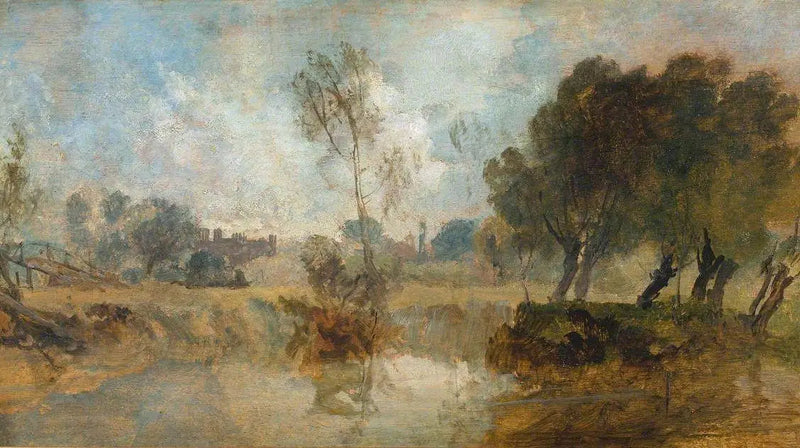Eton, från floden - J. M. W. Turner