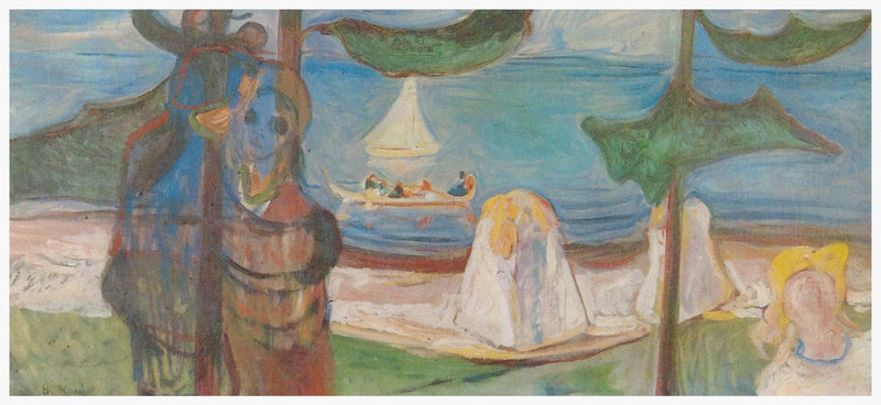 Omfamning på stranden (Frise Linde) - Edvard Munch