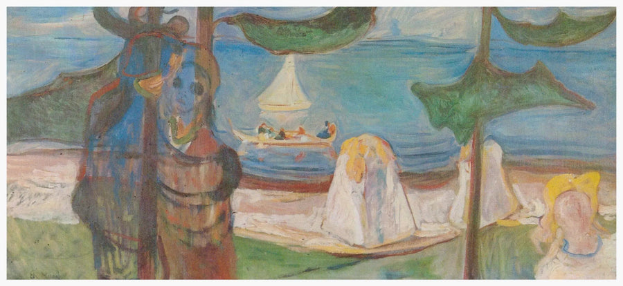 Omfamning på stranden (Frise Linde) - Edvard Munch