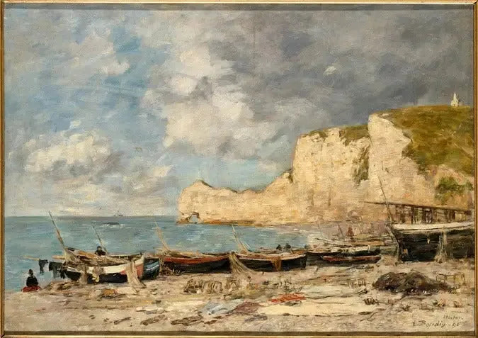 Étretat, klippan d'Amont - Eugène Boudin