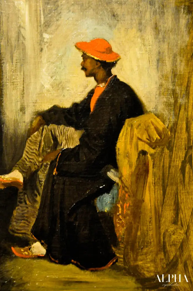 Étude d'un Indien de Calcutta - Eugène Delacroix - Reproductions de tableaux et peintures haut de gamme