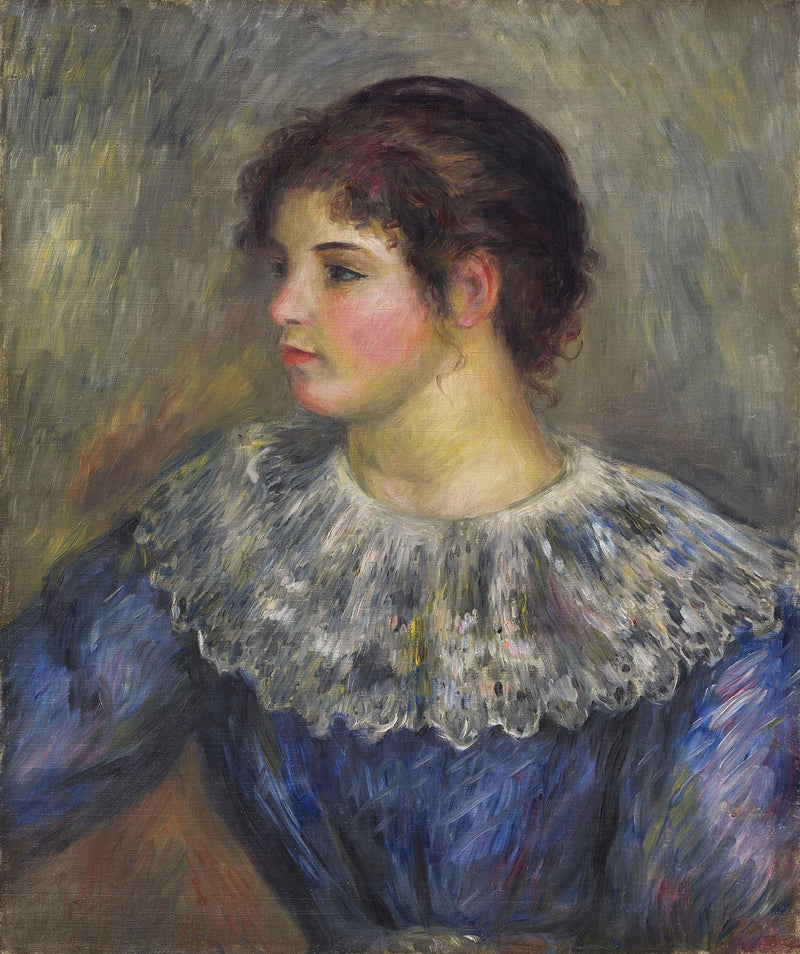 Bystporträtt av ung flicka - Pierre-Auguste Renoir