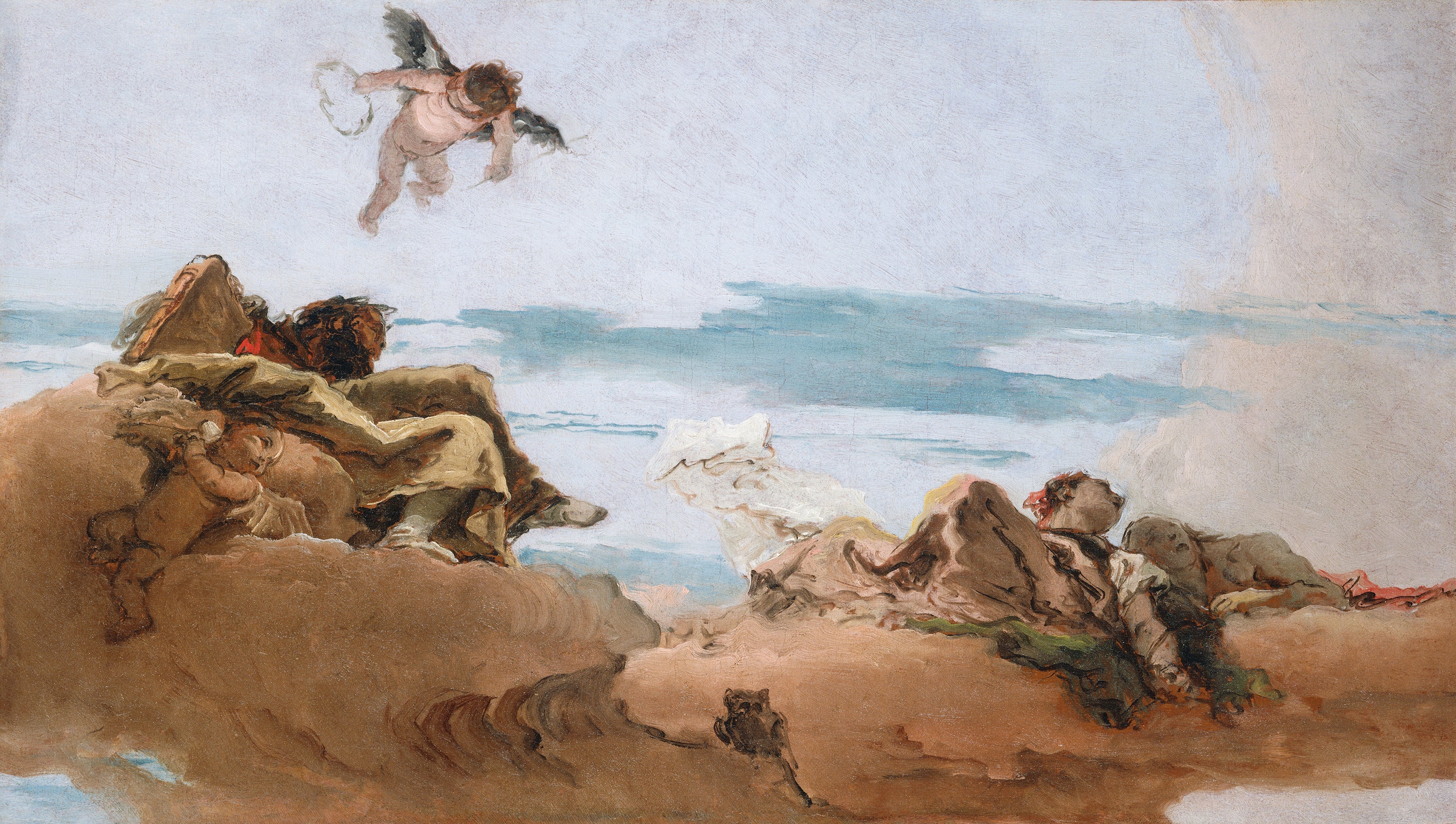 Étude pour un plafond avec la personnification du Conseil - Giovanni Battista Tiepolo