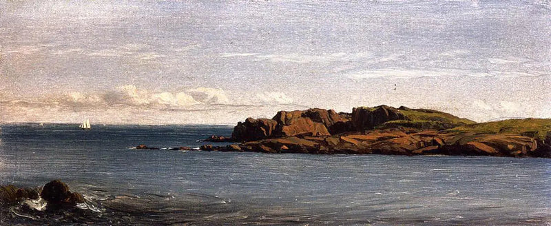 Studera vid Massachusetts-kusten - Sanford Robinson Gifford