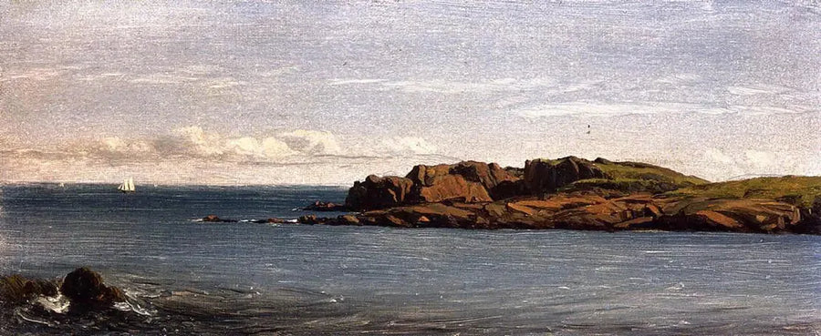 Studera vid Massachusetts-kusten - Sanford Robinson Gifford