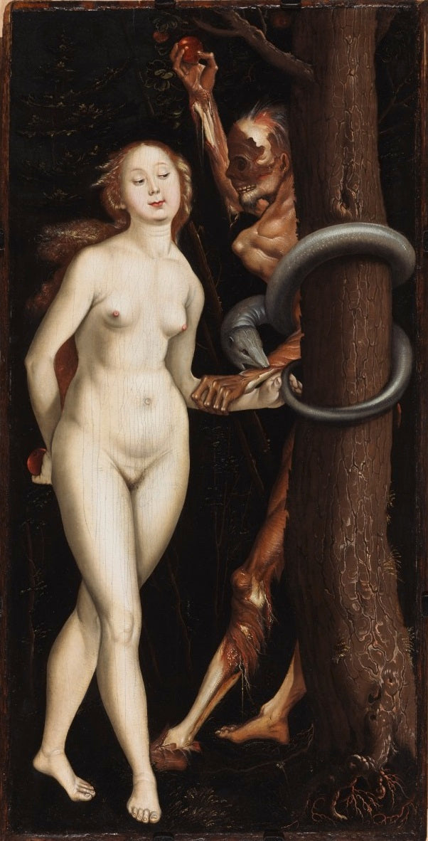 Eva, ormen och döden - Hans Baldung Grien