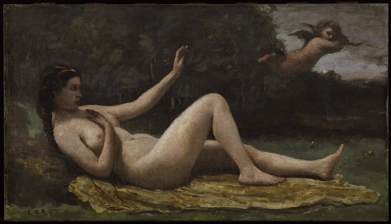 Känsla av kärlek - Jean-Baptiste Camille Corot