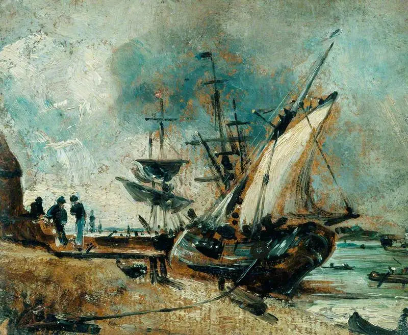 Frakt till Orwell, nära Ipswich - John Constable