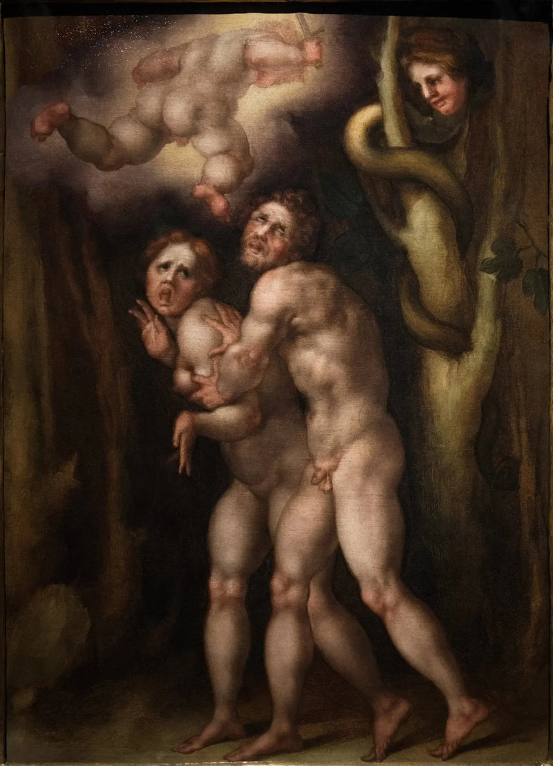 Adam och Evas utvisning - Pontormo
