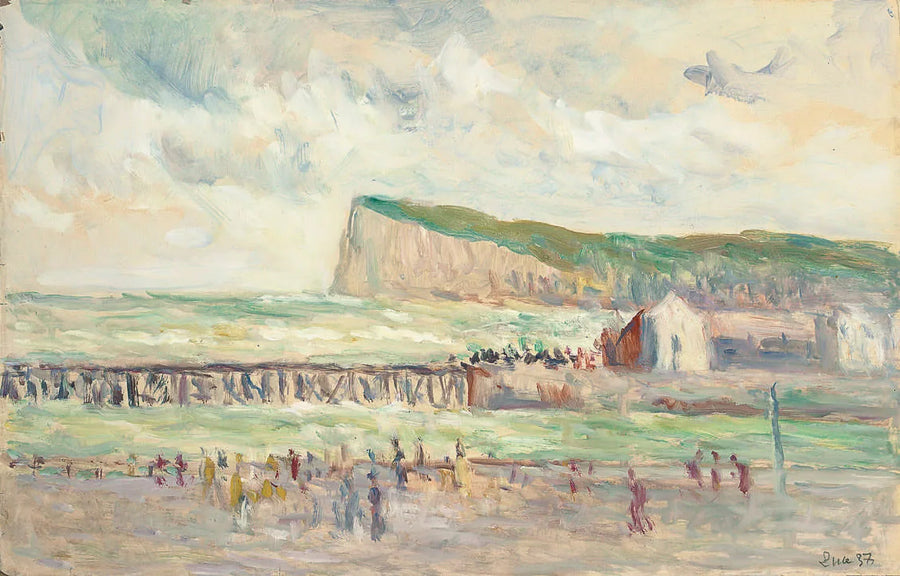 Havsklippa nära Tréport - Maximilien Luce