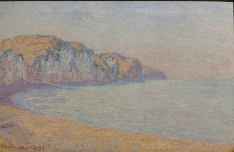 Falaise de Pourville, morgonen - Claude Monet
