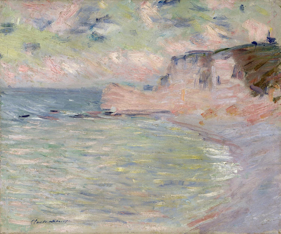 Klippa och Porte d'Amont, morgoneffekt - Claude Monet