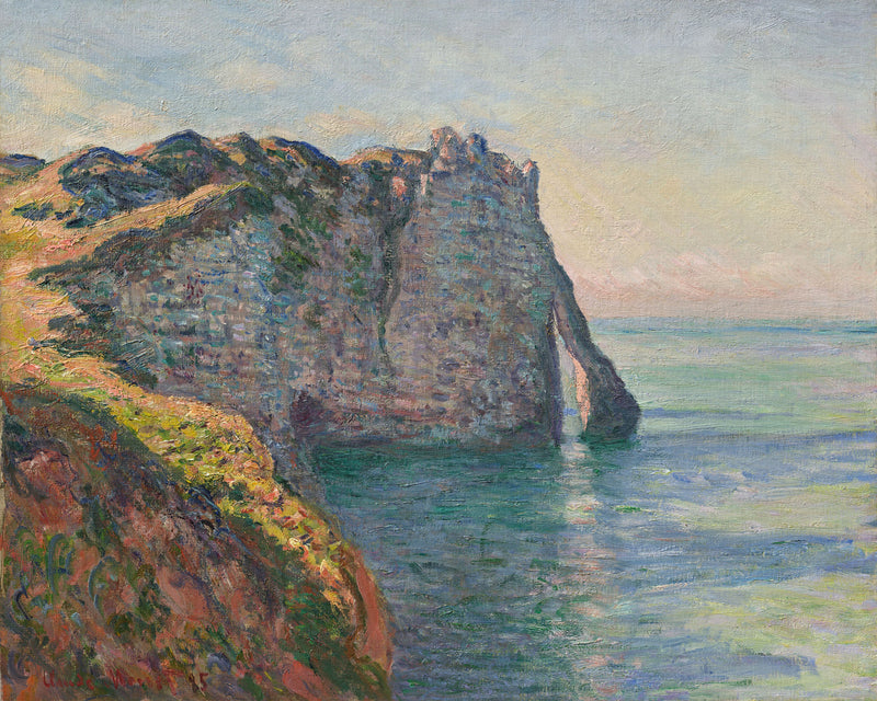 Porte d'Aval sett från toppen W1018 - Claude Monet
