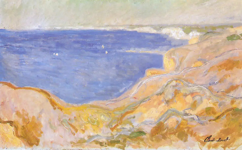 Klippväggar öster om Pourville - Claude Monet