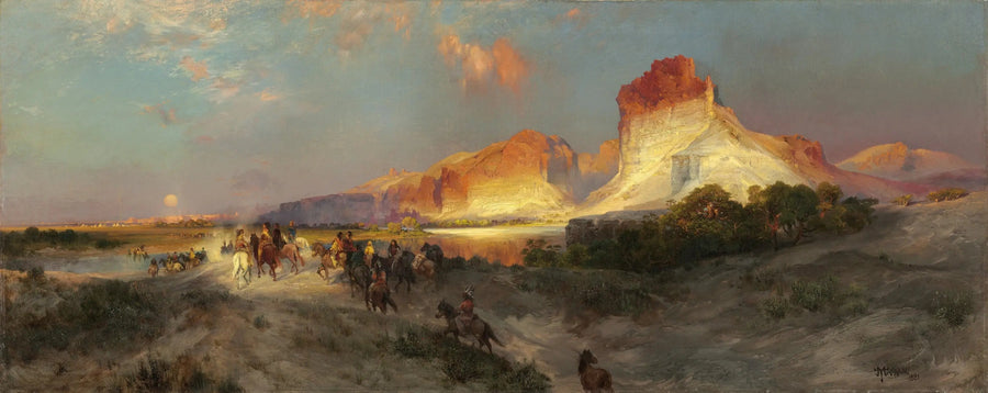 Green River-klipporna, Wyoming - Thomas Moran