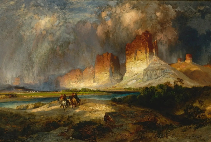 Höga Colorado-klippor, Wyomingterritoriet - Thomas Moran