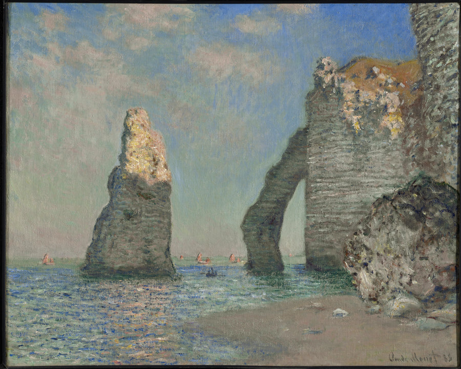Klipporna vid Étretat - Claude Monet