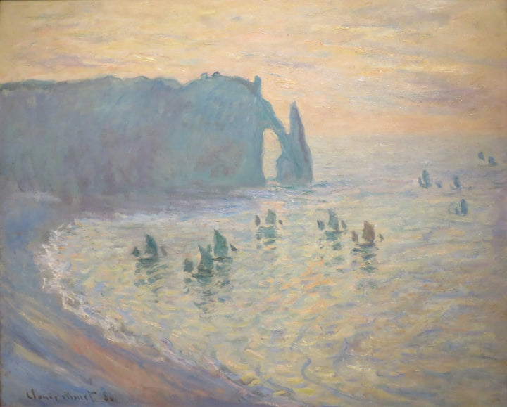 Klipporna i Étretat W1046 - Claude Monet