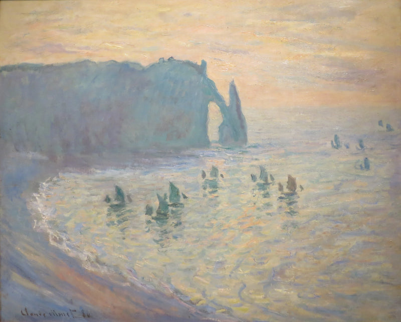 Klipporna i Étretat W1046 - Claude Monet