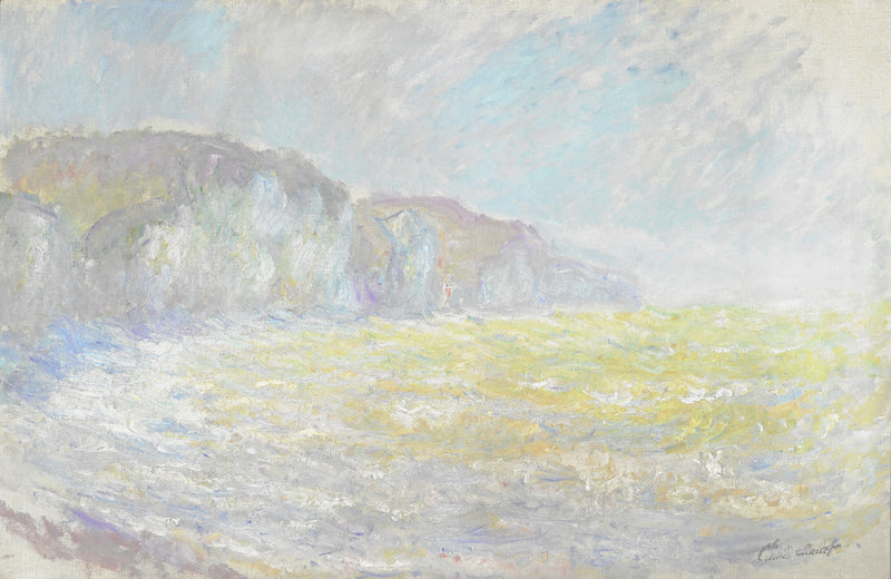 Cliffs of Pourville, grov sjö W1443 - Claude Monet