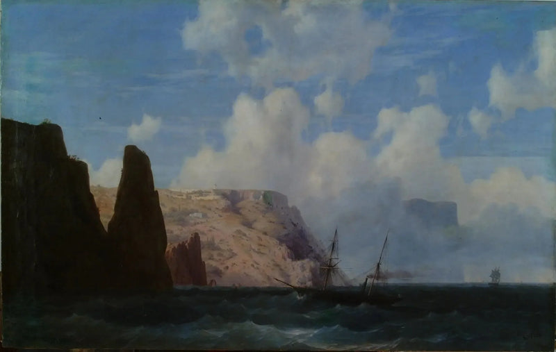 Klippiga bergsklippor - Ivan Aïvazovski