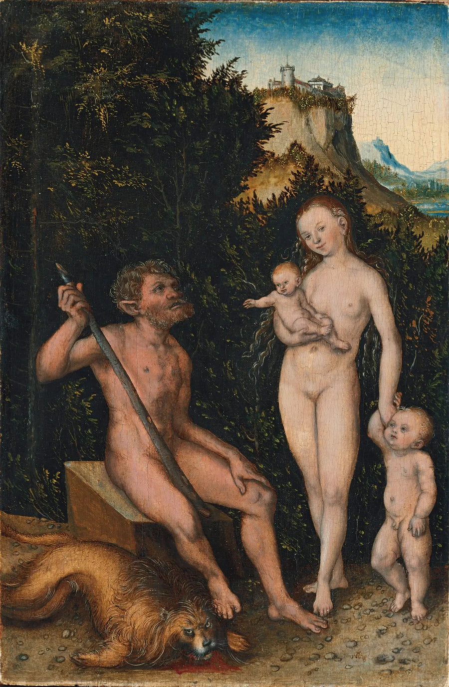 Vildmansfamilj - Lucas Cranach den äldre