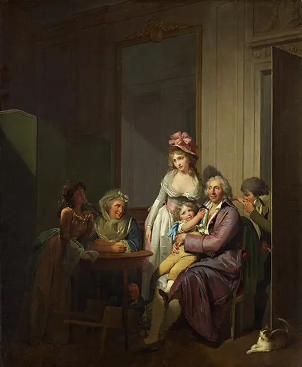Familj i ett interiör - Louis-Léopold Boilly