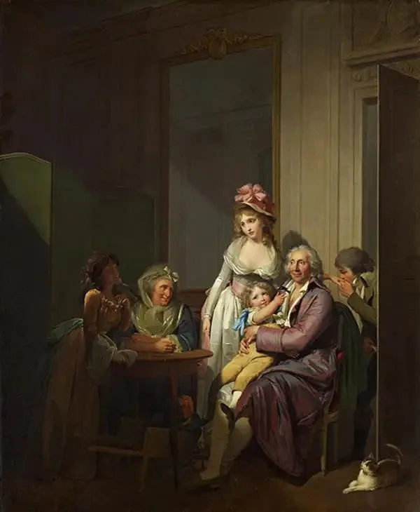 Familj i ett interiör - Louis-Léopold Boilly