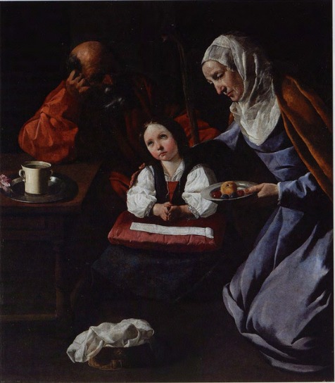 Familjen av Jungfru - Francisco de Zurbarán