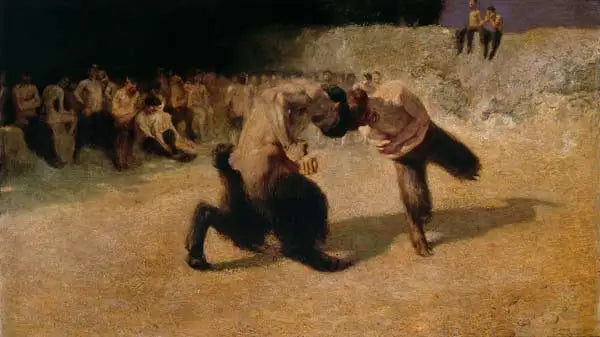 Fauner i strid - Franz von Stuck