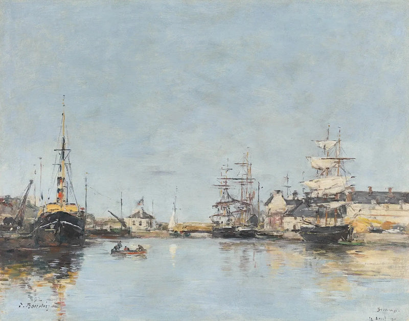 Fécamp, bassängen - Eugène Boudin