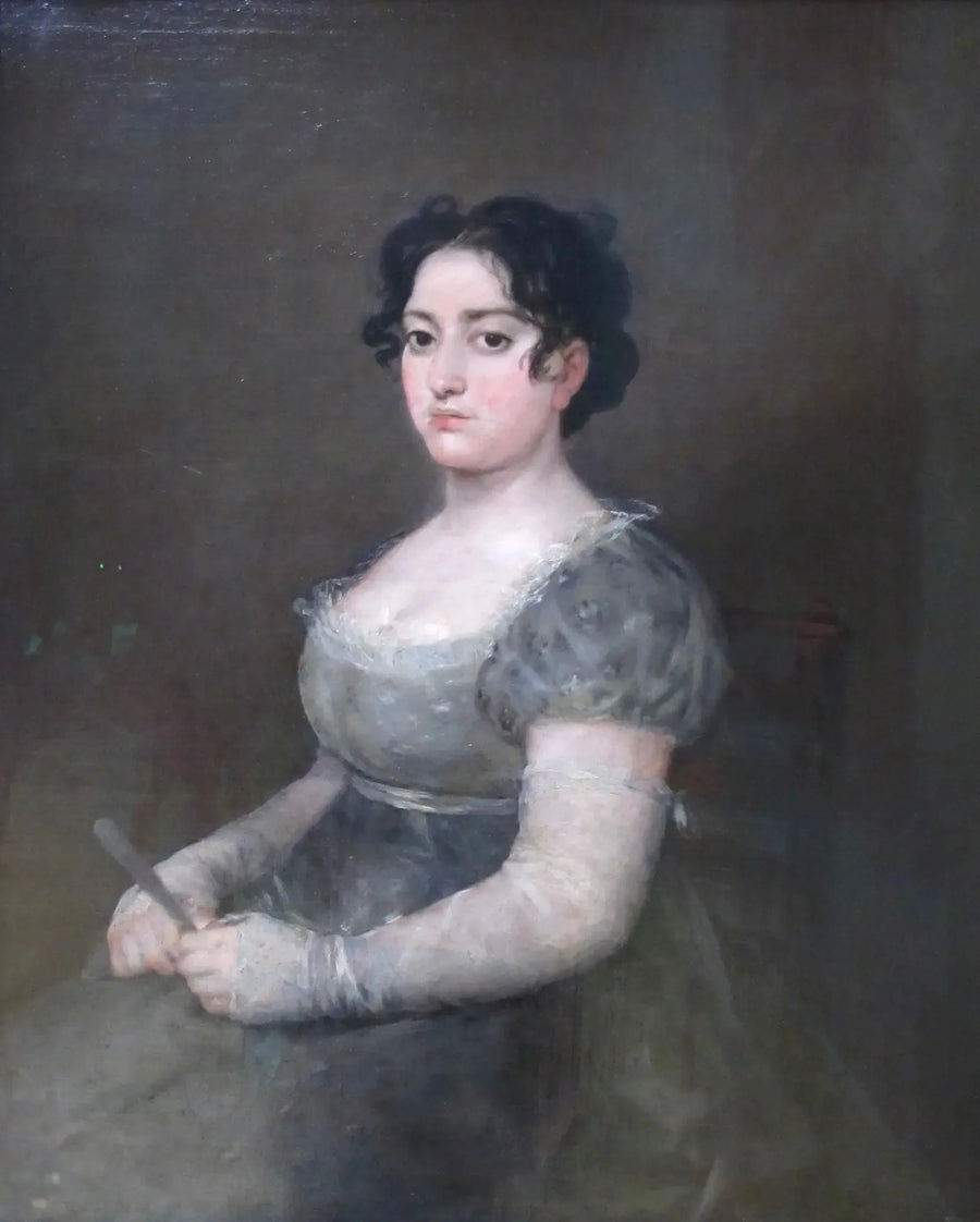Kvinna med fläkt - Francisco de Goya